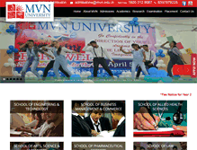 Tablet Screenshot of mvn.edu.in